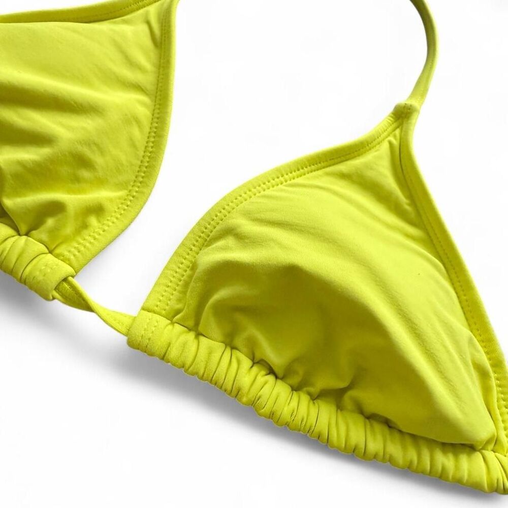 Athleta Women's Yellow Bikini Top Size small | Removable padding - Picture 2 of 6